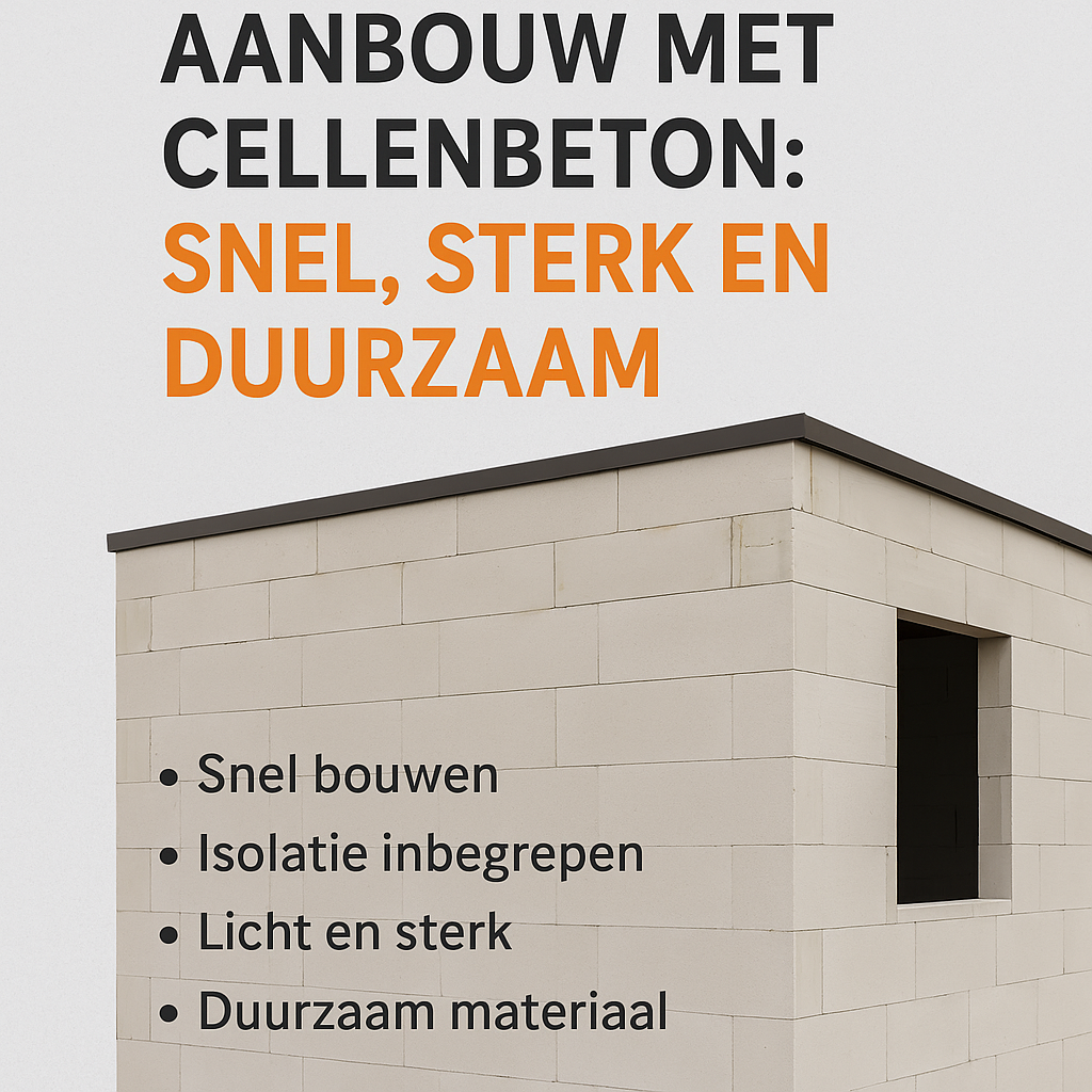aanbouw van cellenbeton